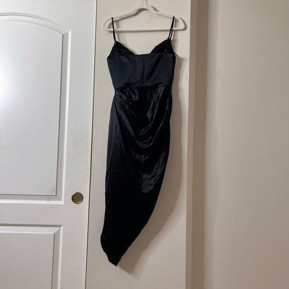 House of CB Reva Black satin balcony corset dress - Size S - Picture 3 of 7